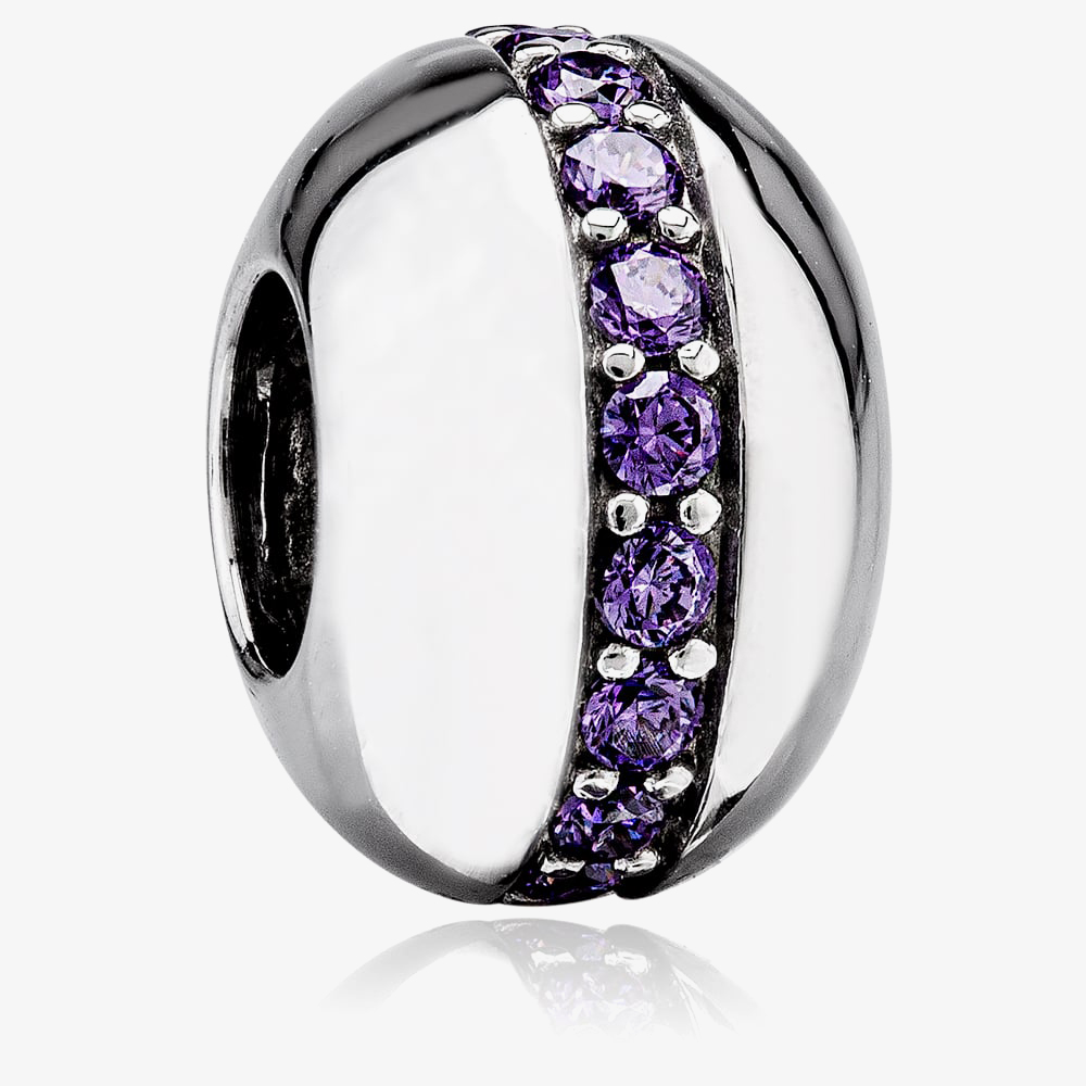 Rosa Lea Purple Line Charm AM-2THB003704-Purple