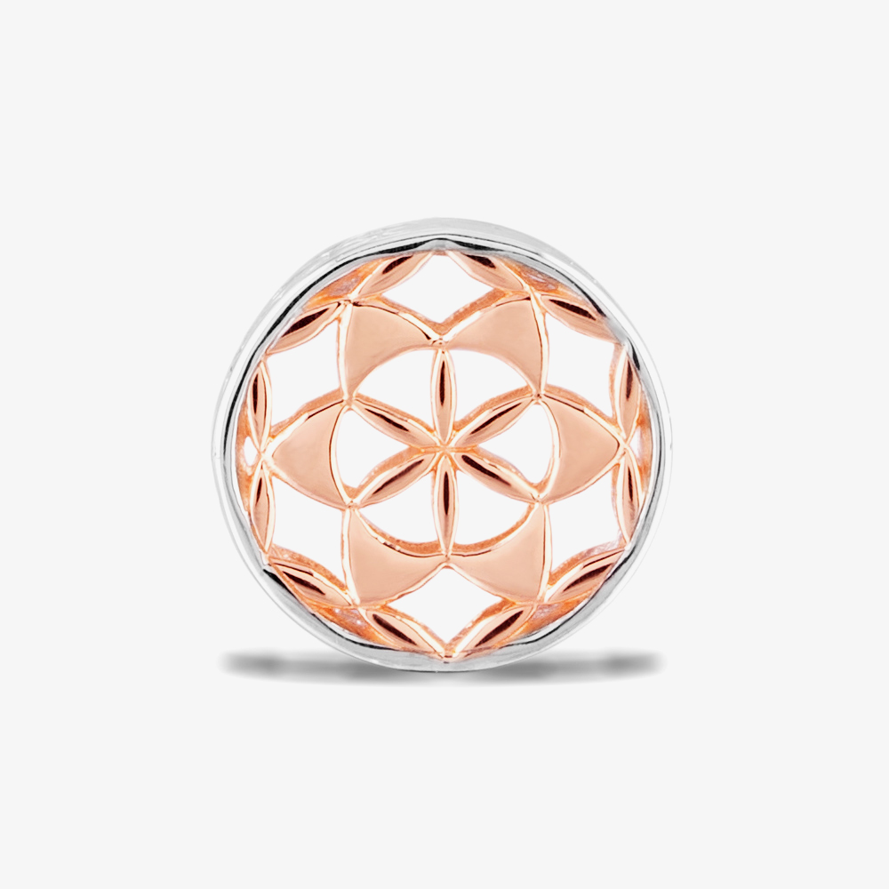 Rosa Lea Geometric Flower Charm AM-2THB014406
