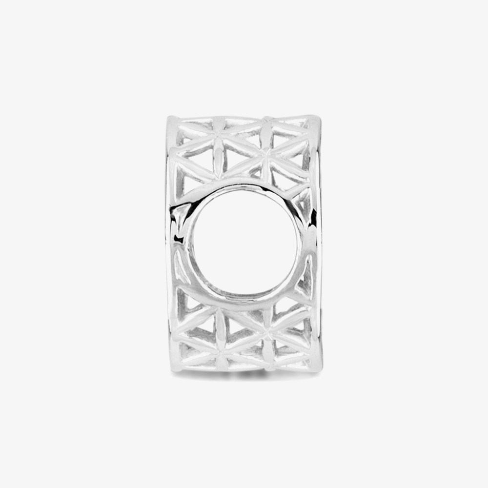 Rosa Lea Geometric Flower Charm AM-2THB014406