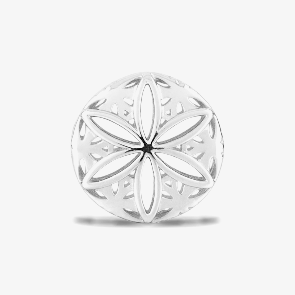Rosa Lea Openwork Flower Charm AM-2THB014504