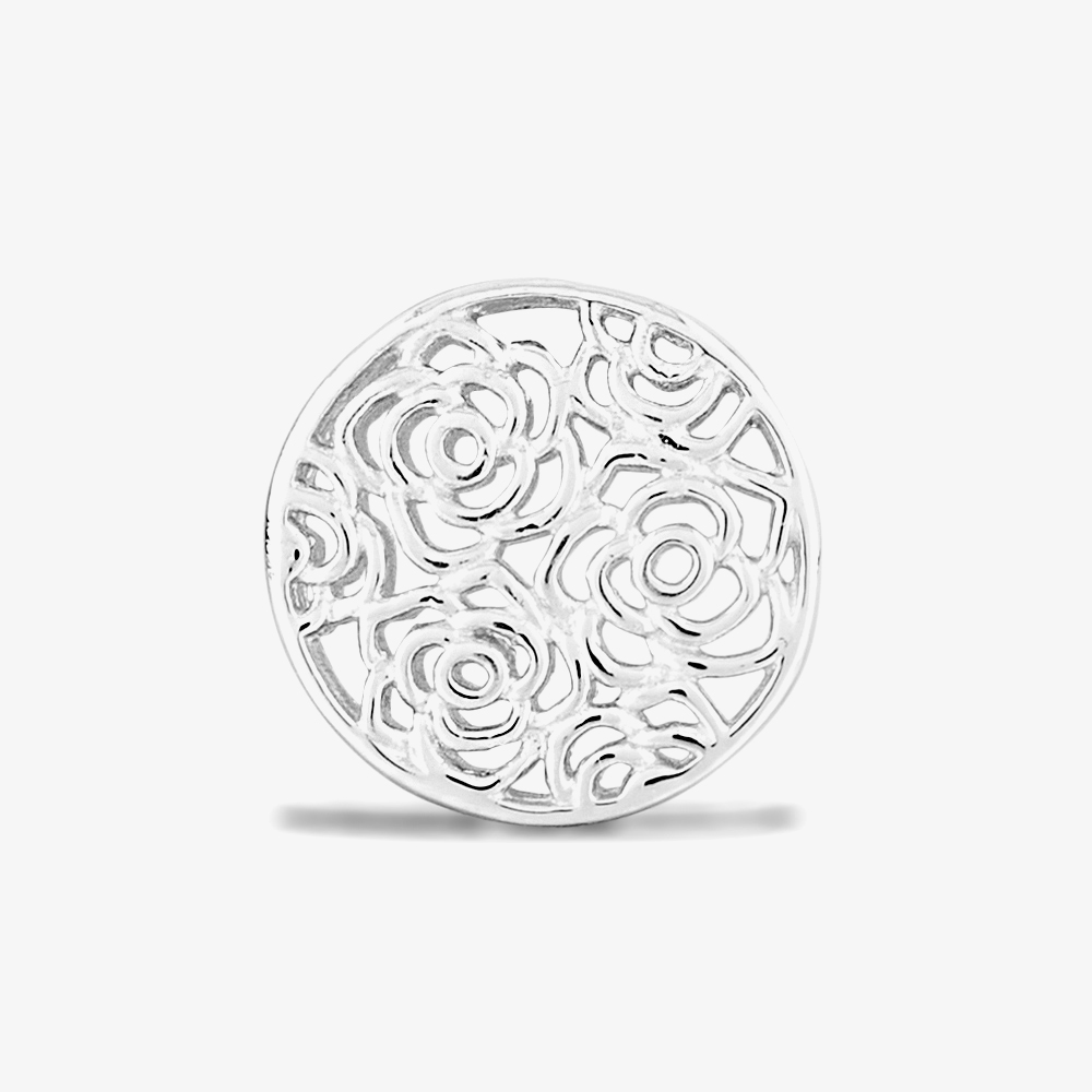 Rosa Lea Swirl Roses Charm AM-2THB016804