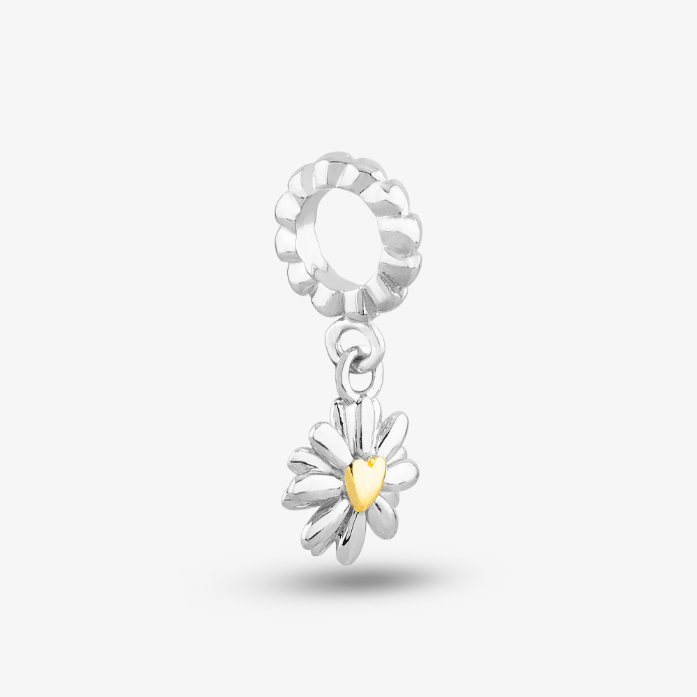 Rosa Lea Daisy Flower Dangle Charm AM-2THB029806