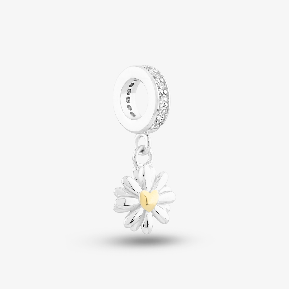 Rosa Lea Daisy Flower Dangle Charm AM-2THB028906
