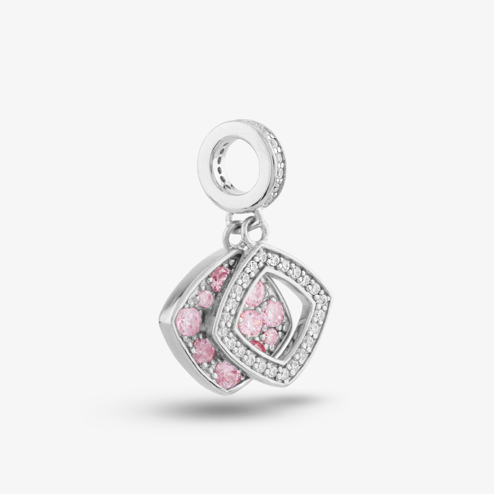 Rosa Lea 2 Square Dangle Charm AM-THB032204