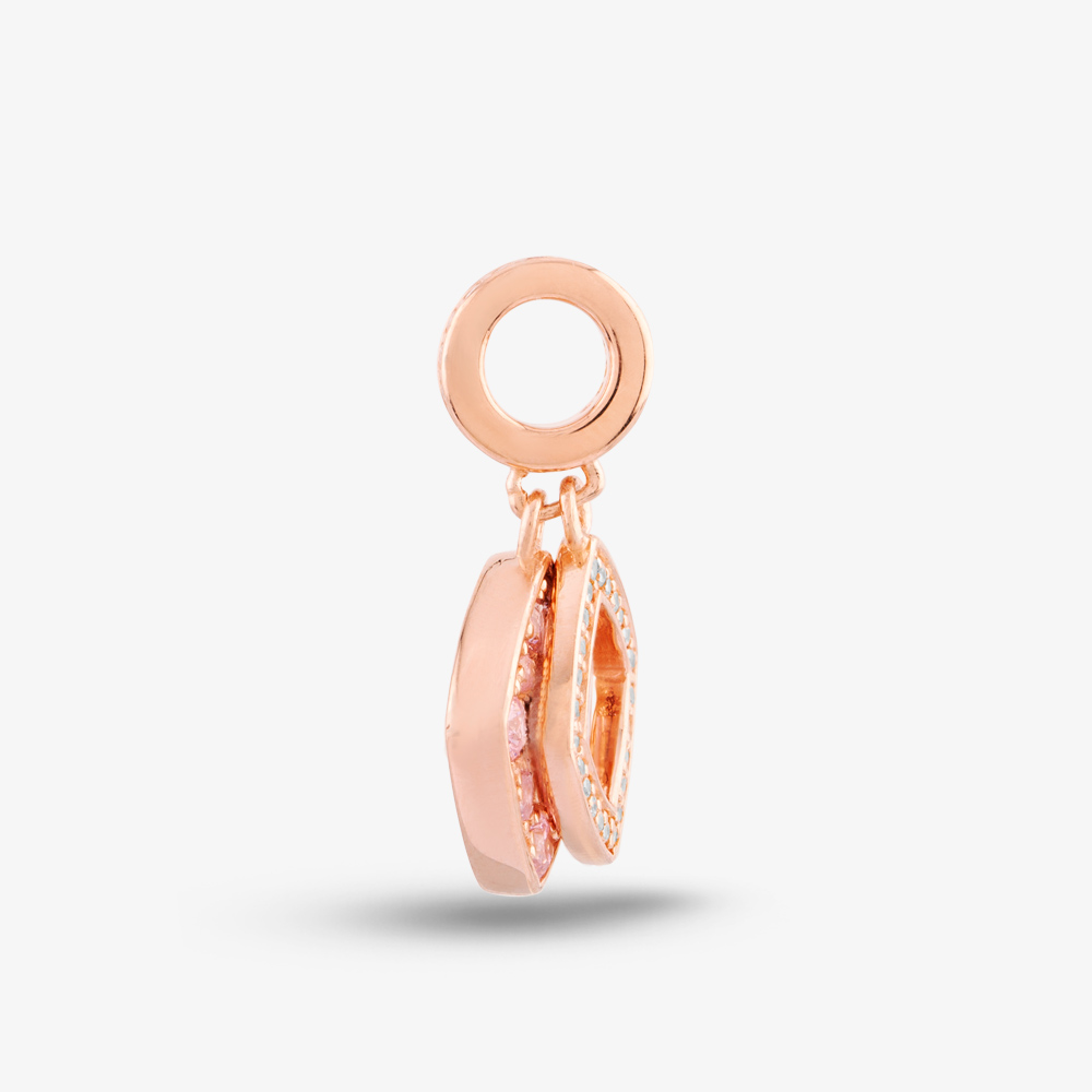 Rosa Lea 2 Square Dangle Charm AM-THB032206