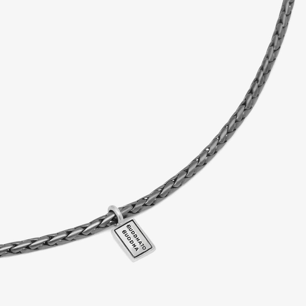 Buddha To Buddha Ketting George XS Black Rhodium Necklace 718BRS 60CM