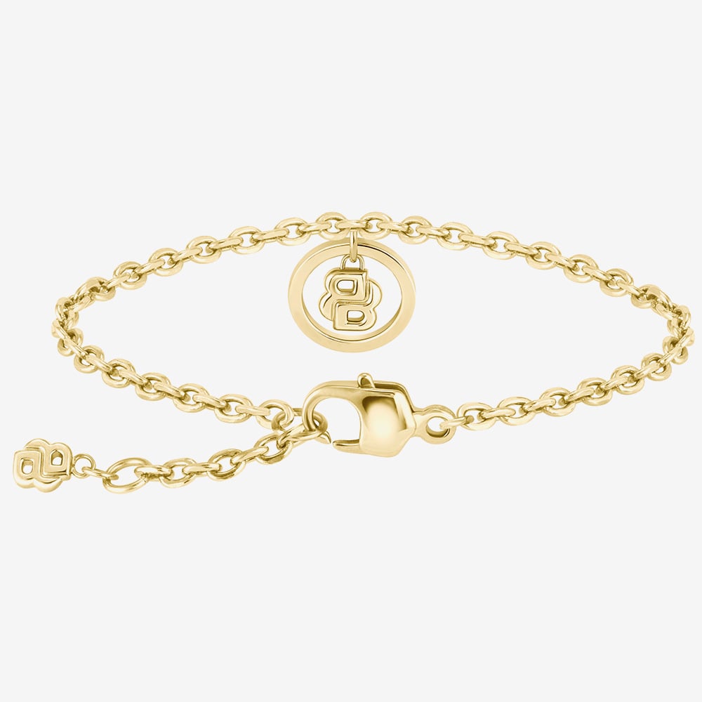 BOSS Double B Divine Gold Tone Bracelet 1580807