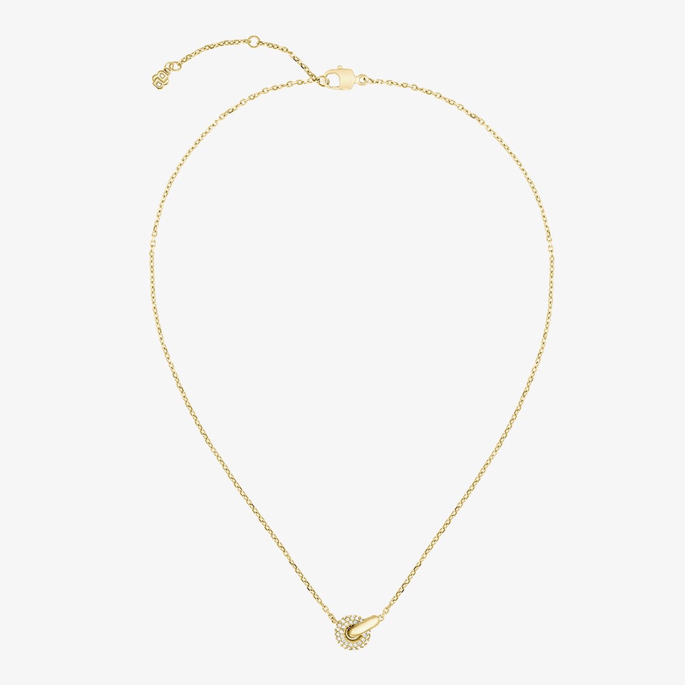 BOSS Live Precious Gold Plated Circle Link Pendant Necklace 1580755