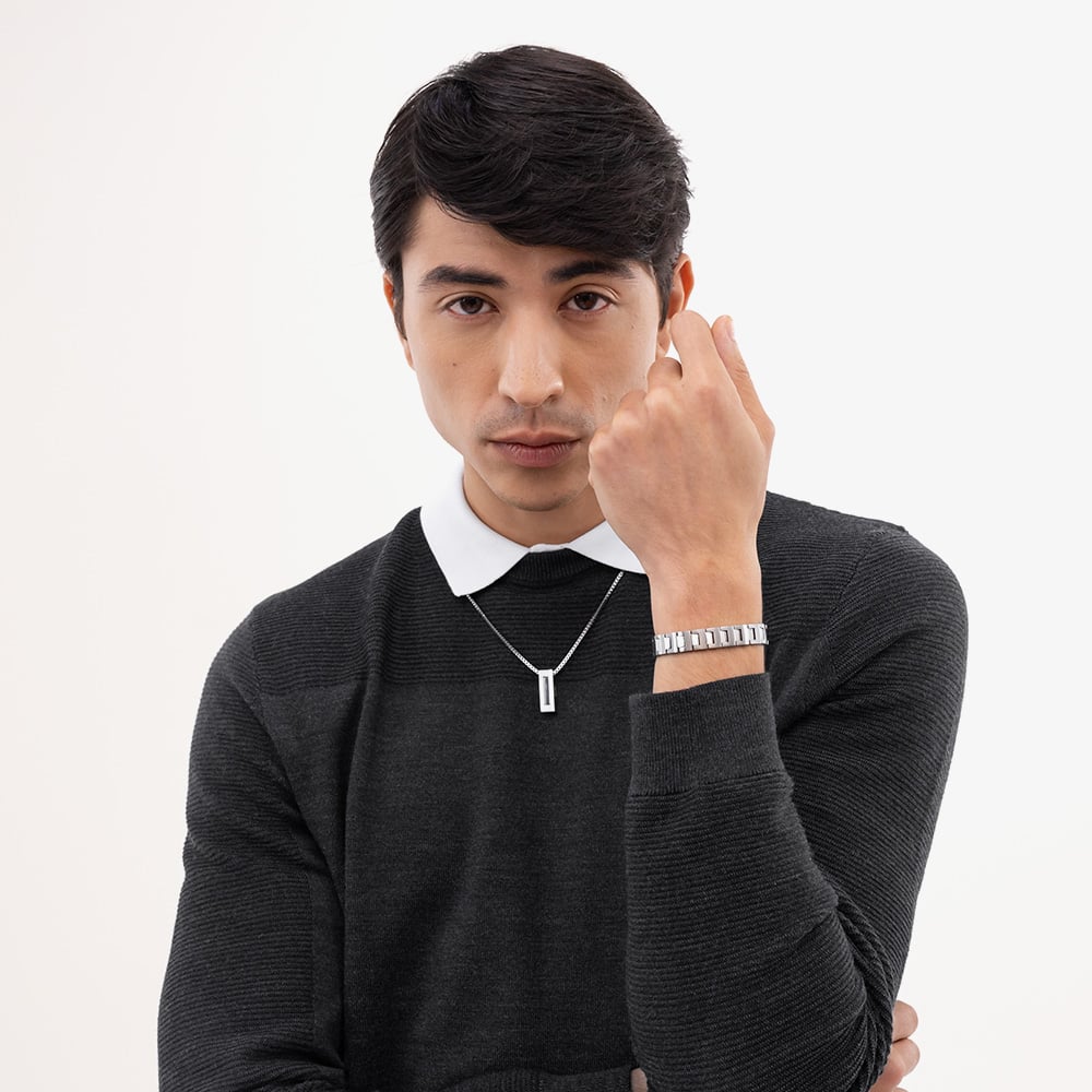 BOSS Candor Stainless Steel Bar Necklace 1580749