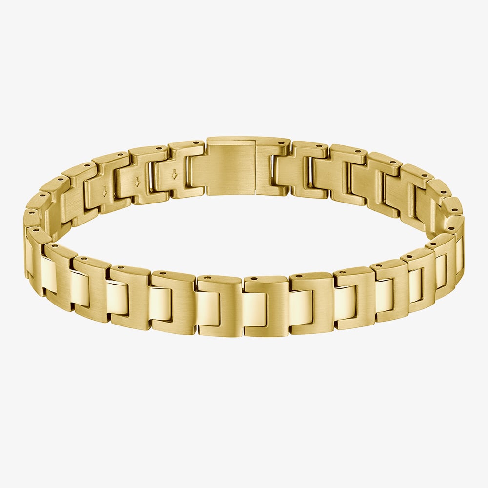 BOSS Candor Gold Plated Stainless Steel Link Bracelet 1580753