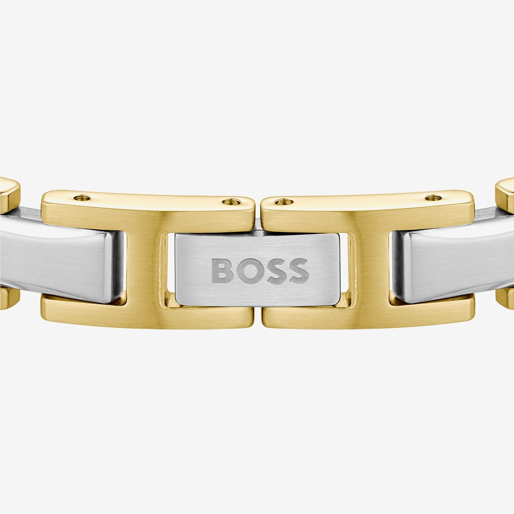 BOSS Nolan Two Tone Stainless Steel Linked Chain Bracelet 1580793
