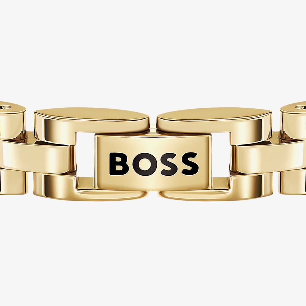BOSS Archer Yellow Gold Tone Plated Stainless Steel Link Bracelet 1580889