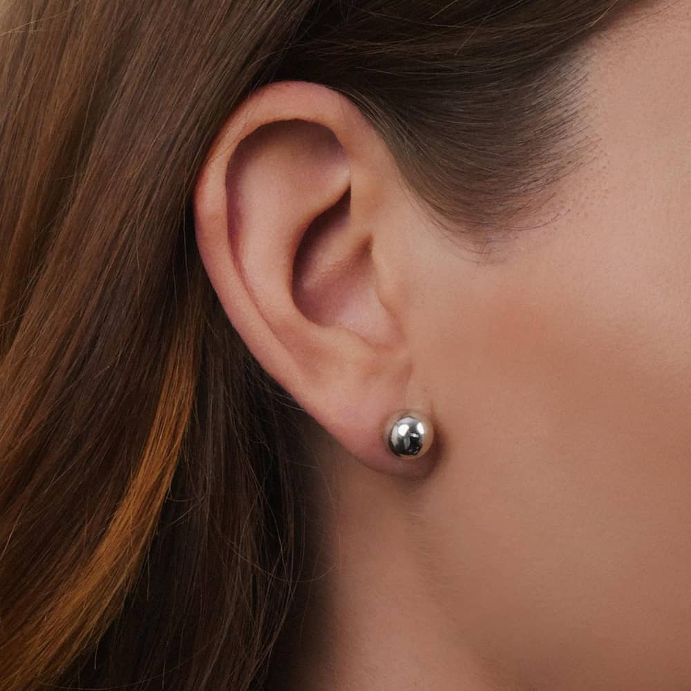 Lauren Ralph Lauren Silver Ball Stud Earrings 60542766-G03