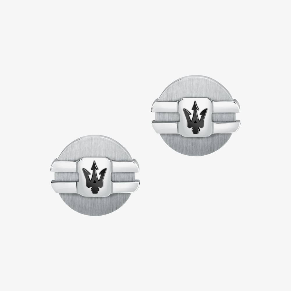 Maserati Gioielli Silver Logo Cufflinks JM223ATK21