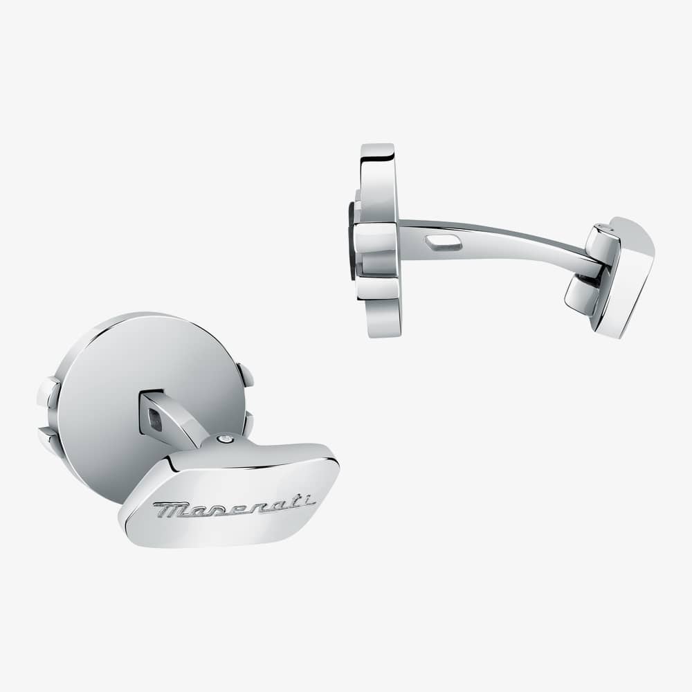 Maserati Gioielli Silver Logo Cufflinks JM223ATK21