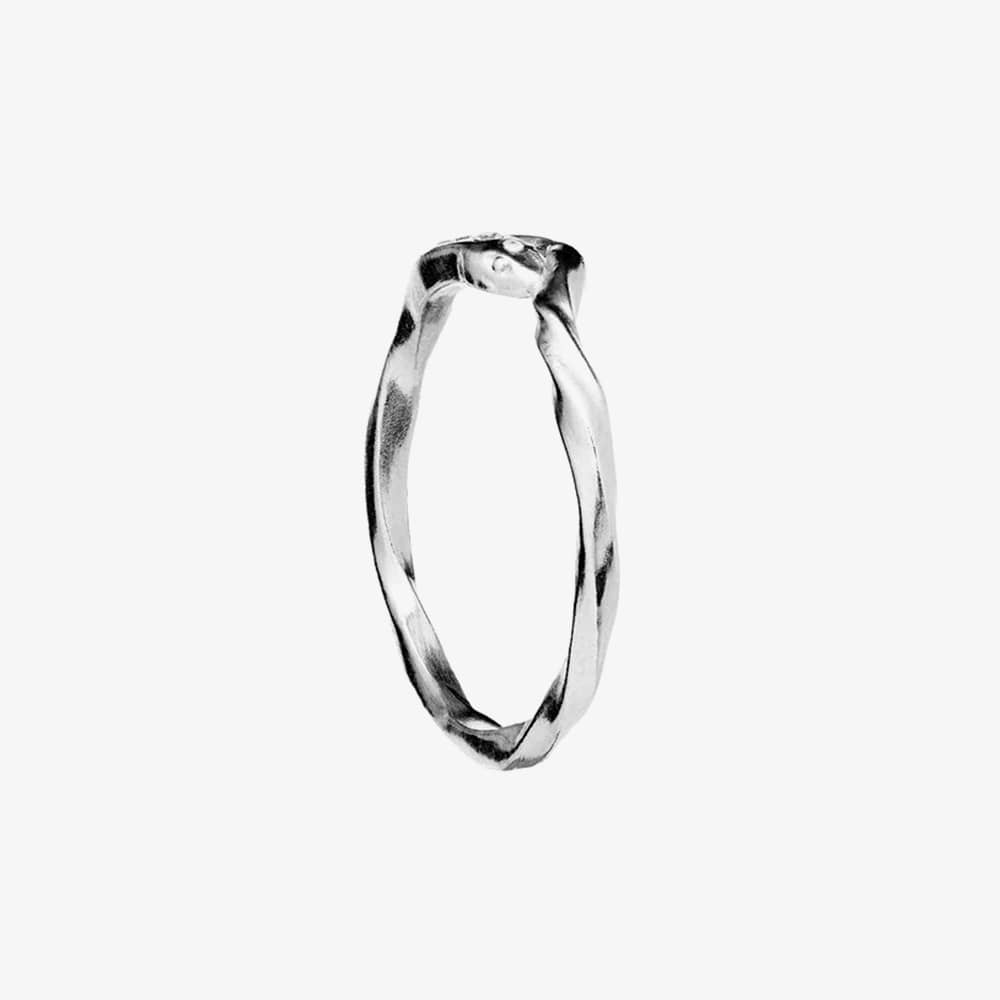 Maanesten Hera Silver Twisted Snake Ring 4814C