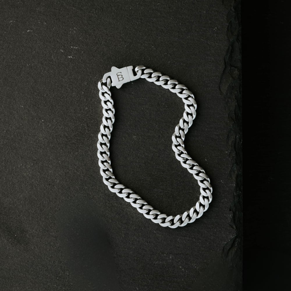 Steel & Barnett Svelte Stephen Stainless Steel Link Chain Bracelet SSTBSS/002