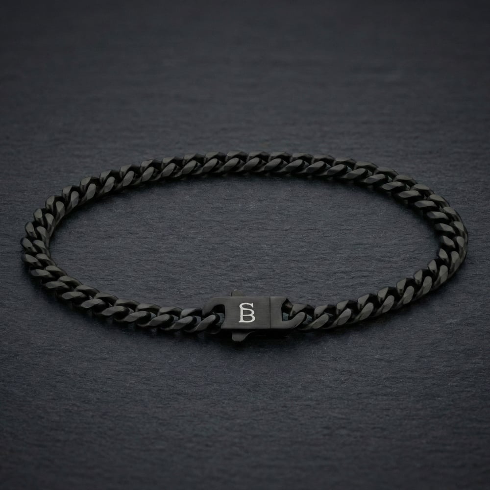 Steel & Barnett Svelte Stephen Black Edition Link Chain Bracelet BEB/001