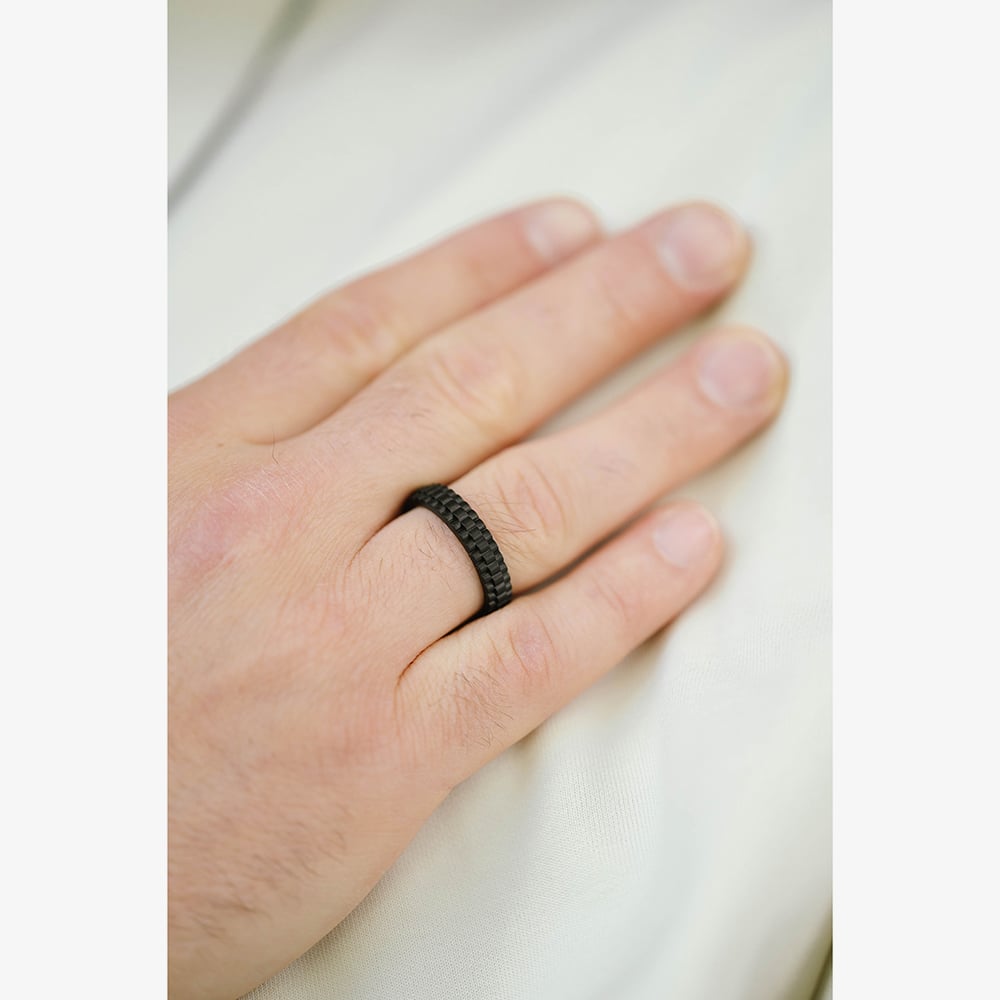 Steel & Barnett Nova Black Stainless Steel Watch Link Ring R-NOV02