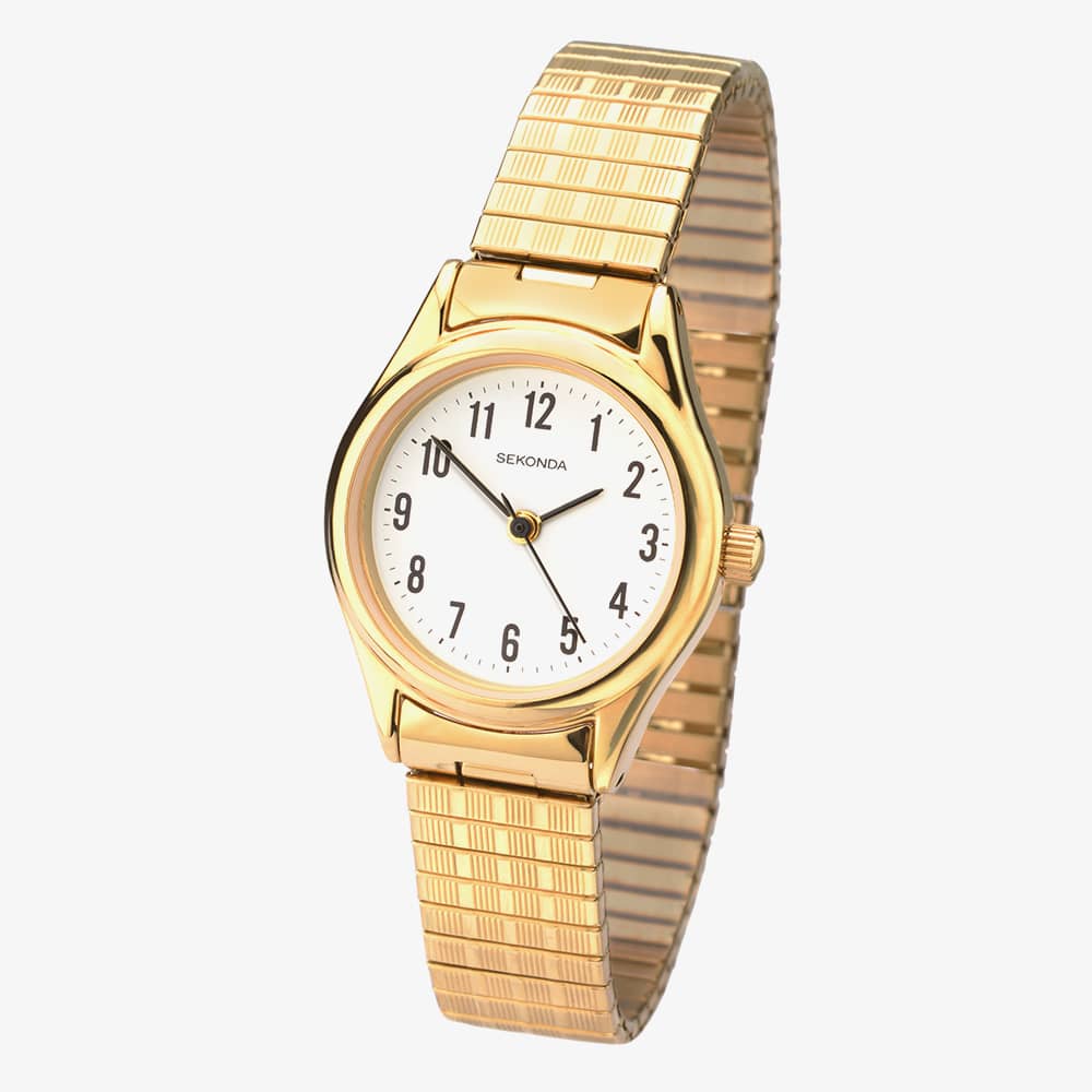 Sekonda Easy Reader Gold Plated Expandable Watch 4602