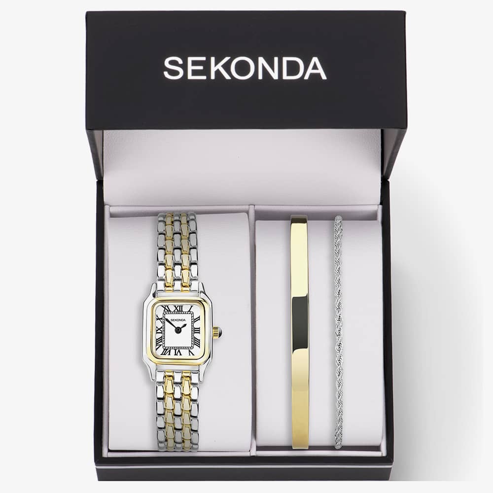 Sekonda Monica Two Colour Watch Gift Set 49039
