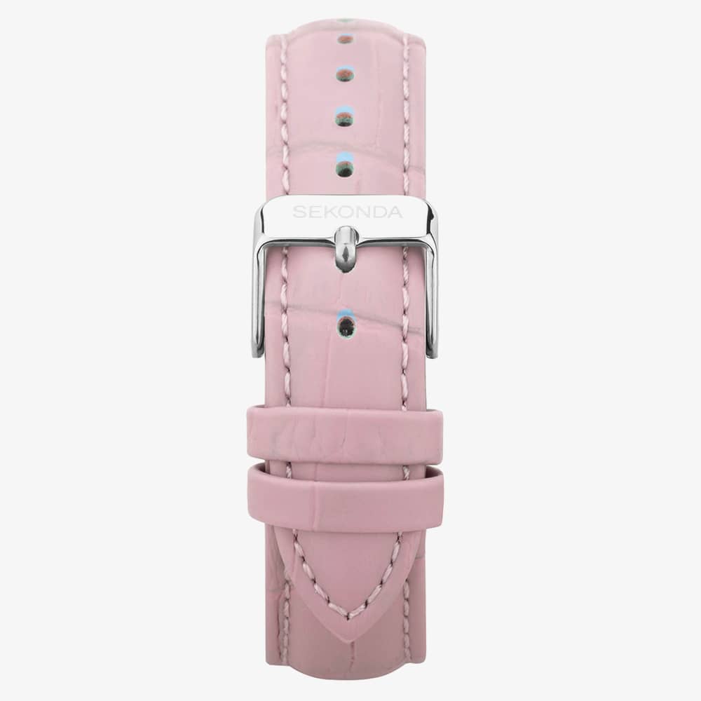 Sekonda Classic Taylor Pink Leather Strap Watch 40550