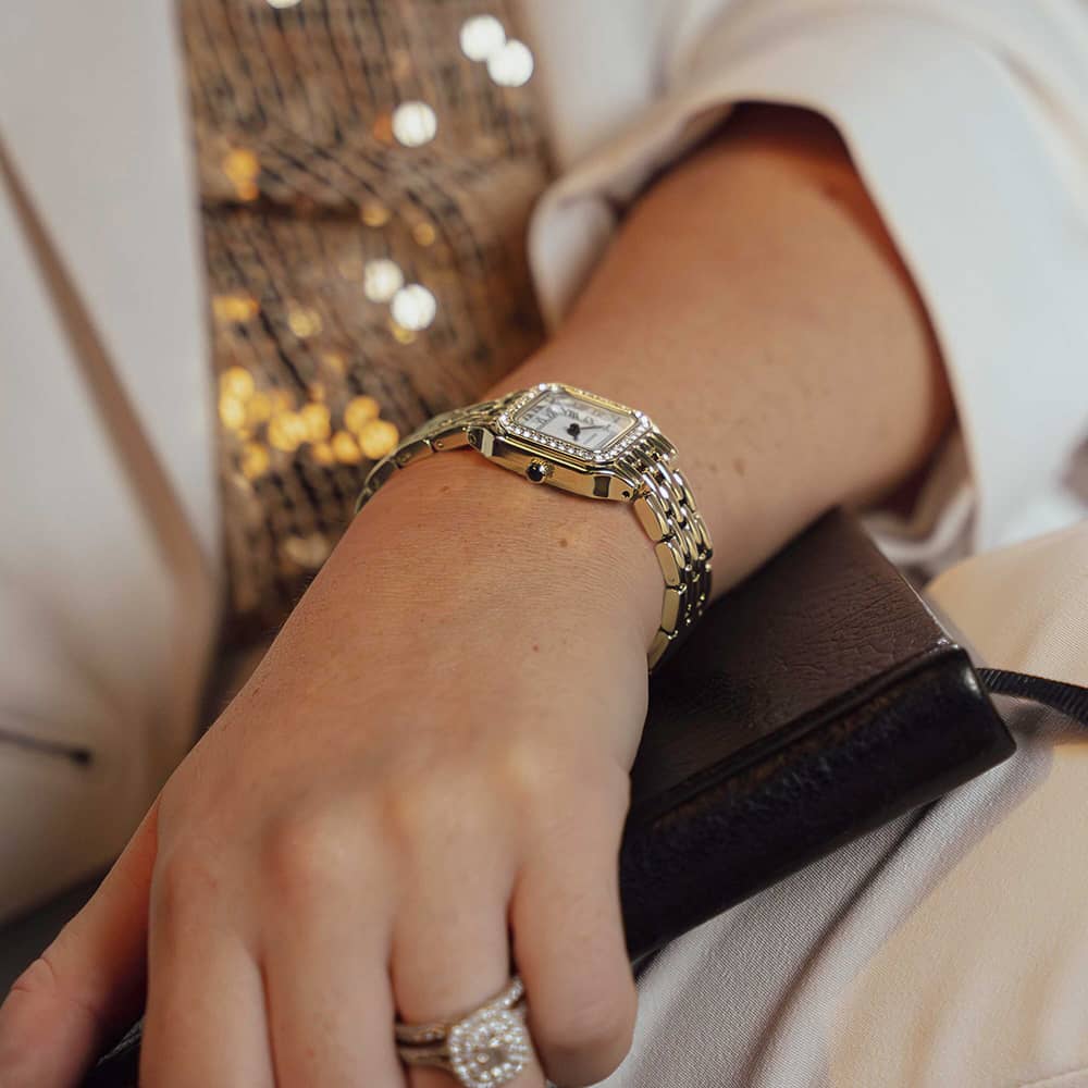 Sekonda Monica Gold Plated Stone Set Watch 40642