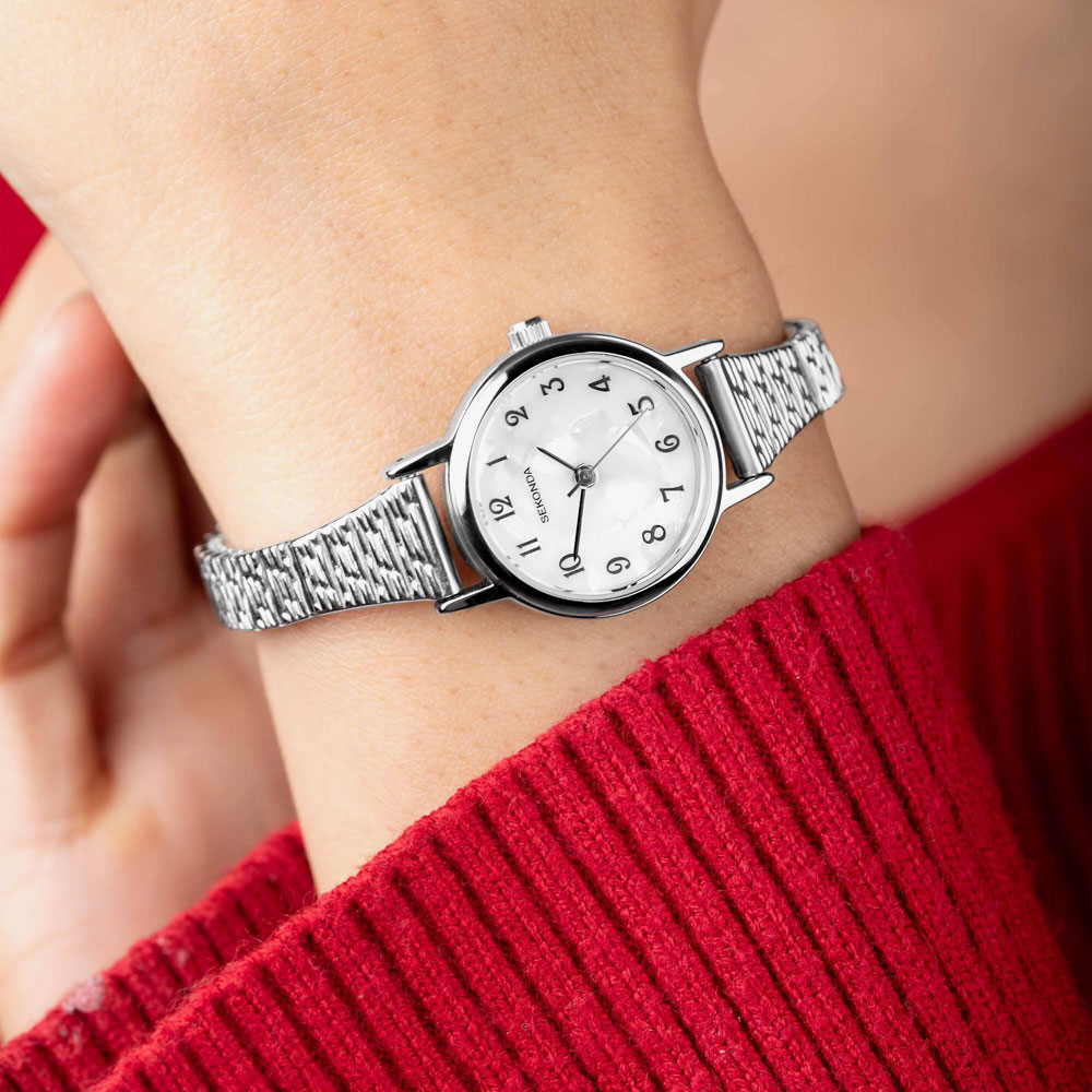 Sekonda Connolly Silver Mother Of Pearl Expandable Watch 40676