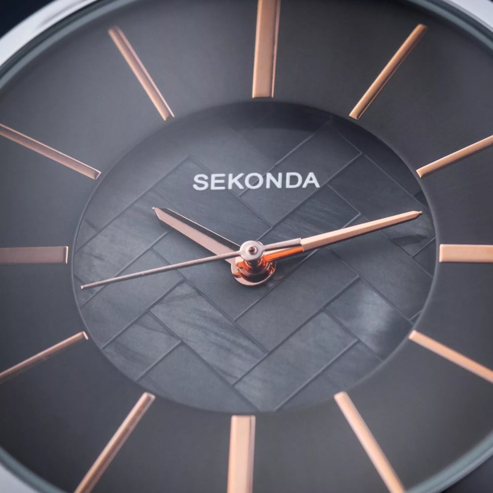 Sekonda Ladies Black Leather Watch 2876