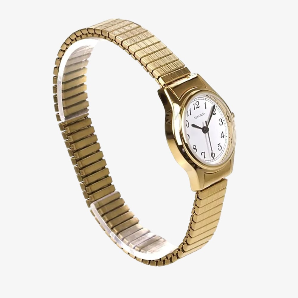 Sekonda Ladies Easy Reader Expander Gold Watch 4134B