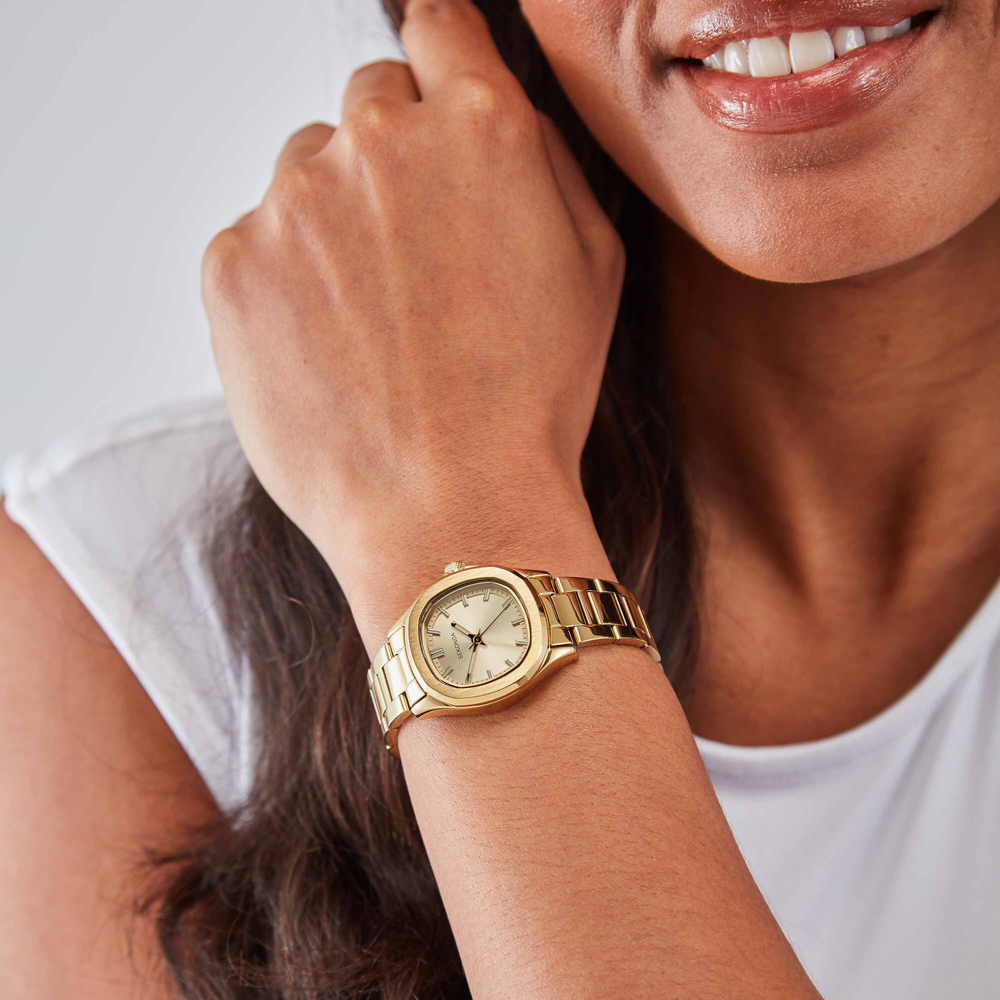 Sekonda Ladies Octaire Gold Plated Stainless Steel Bracelet Watch 40726
