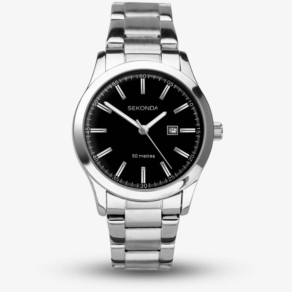 Product photograph of Sekonda Taylor Black Dial Watch 40364 from The Jewel Hut