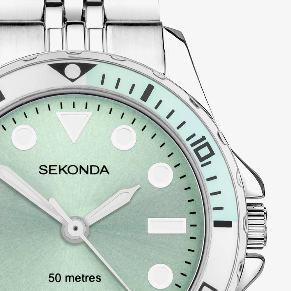 Sekonda Dive Balearic Green Dial Watch 40565
