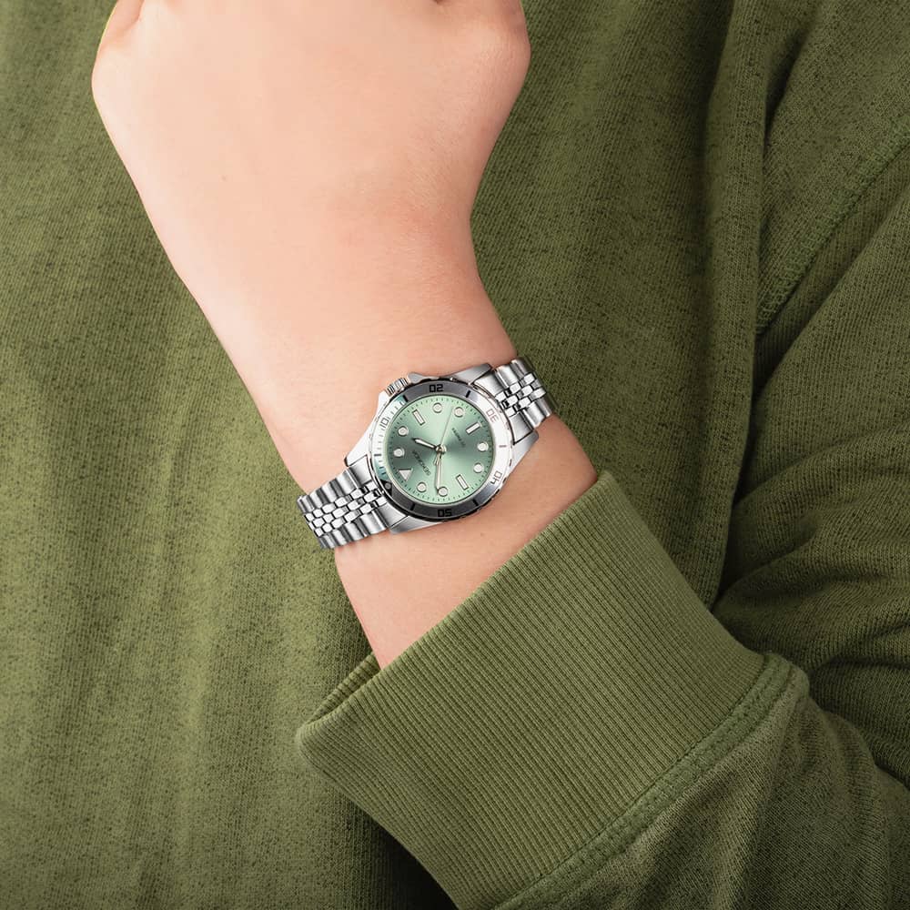 Sekonda Dive Balearic Green Dial Watch 40565
