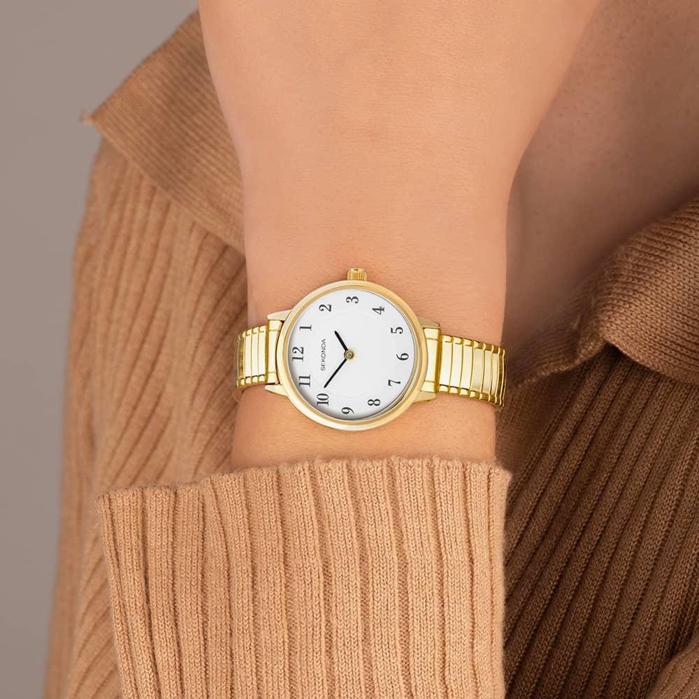 Sekonda Easy Reader Gold Expandable Watch 30132