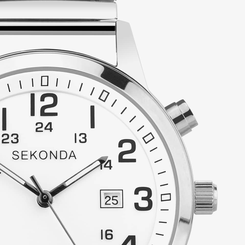 Sekonda Easy Reader Silver Expandable Watch 30126