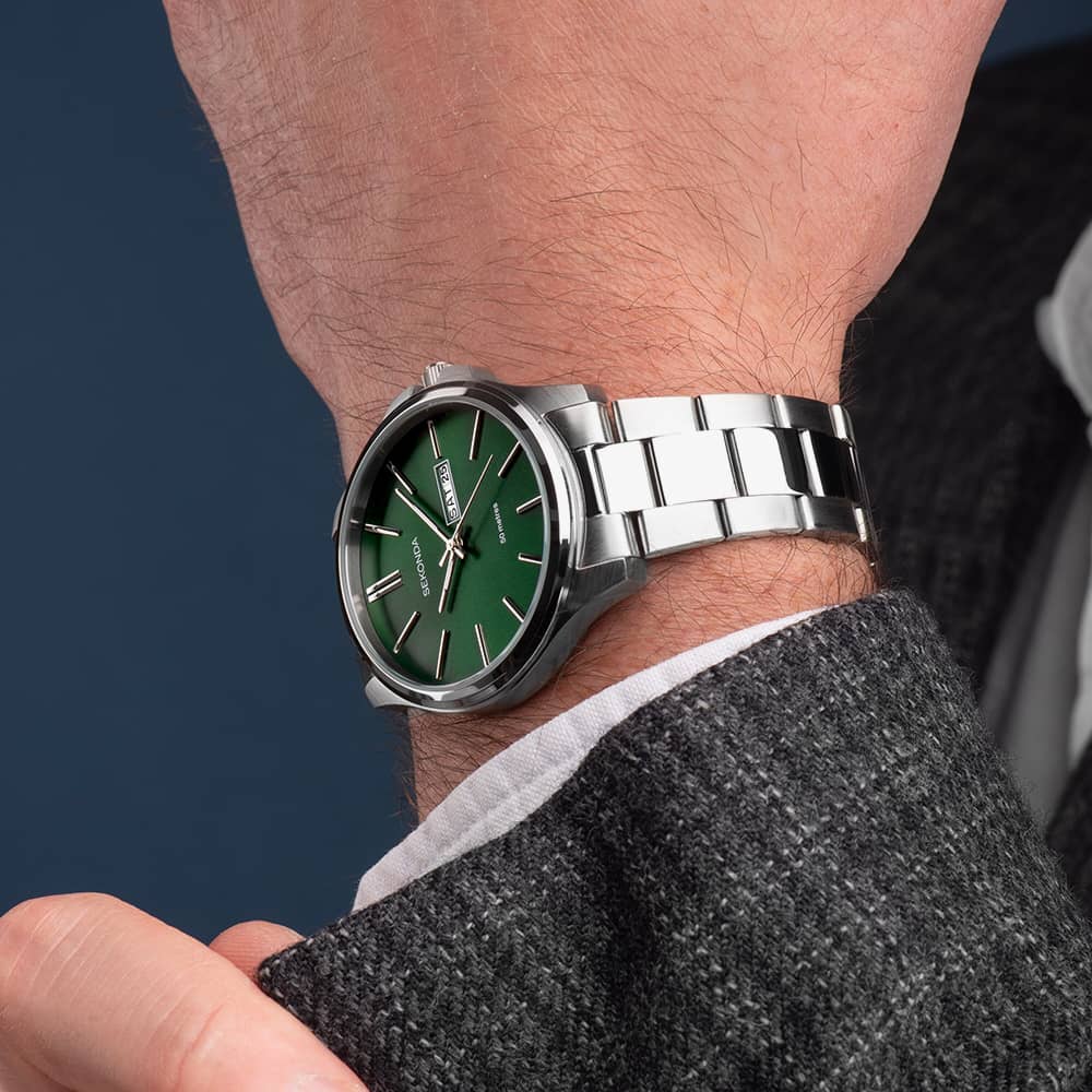 Sekonda Jones Classic Green Dial Watch 30152