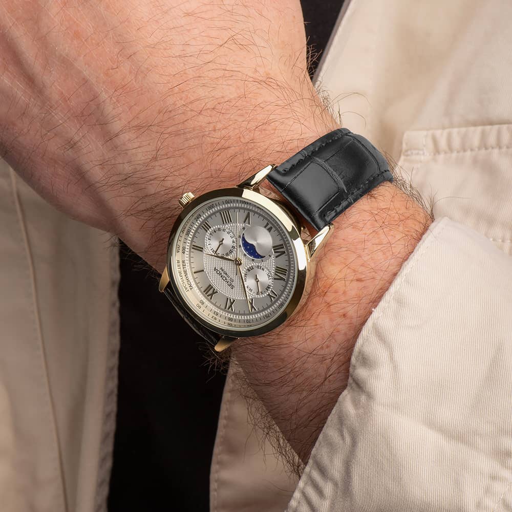 Sekonda Armstrong Moonphase Gold Plated Watch 30147