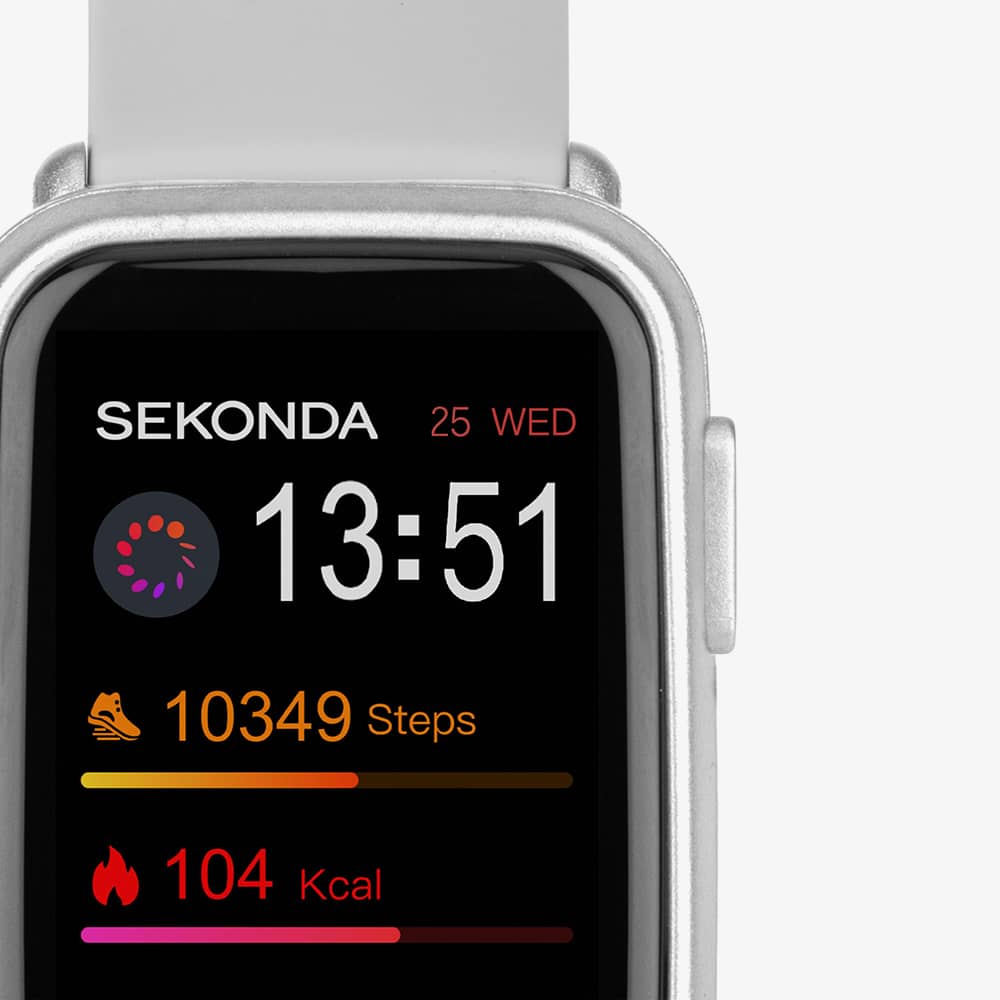Sekonda Track Grey Rubber Strap Smart Watch 30169