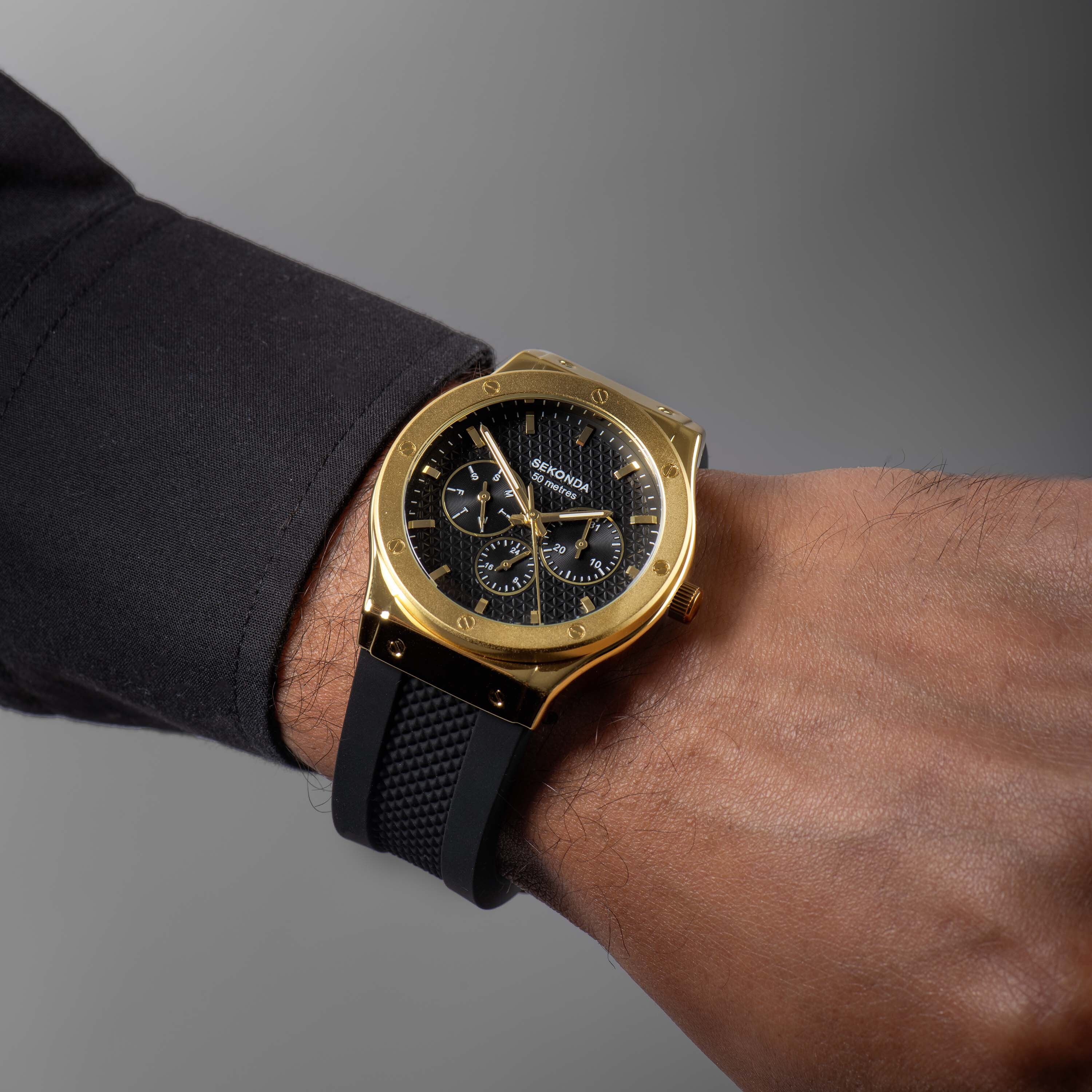 Sekonda Titan Gold Case Watch 30233