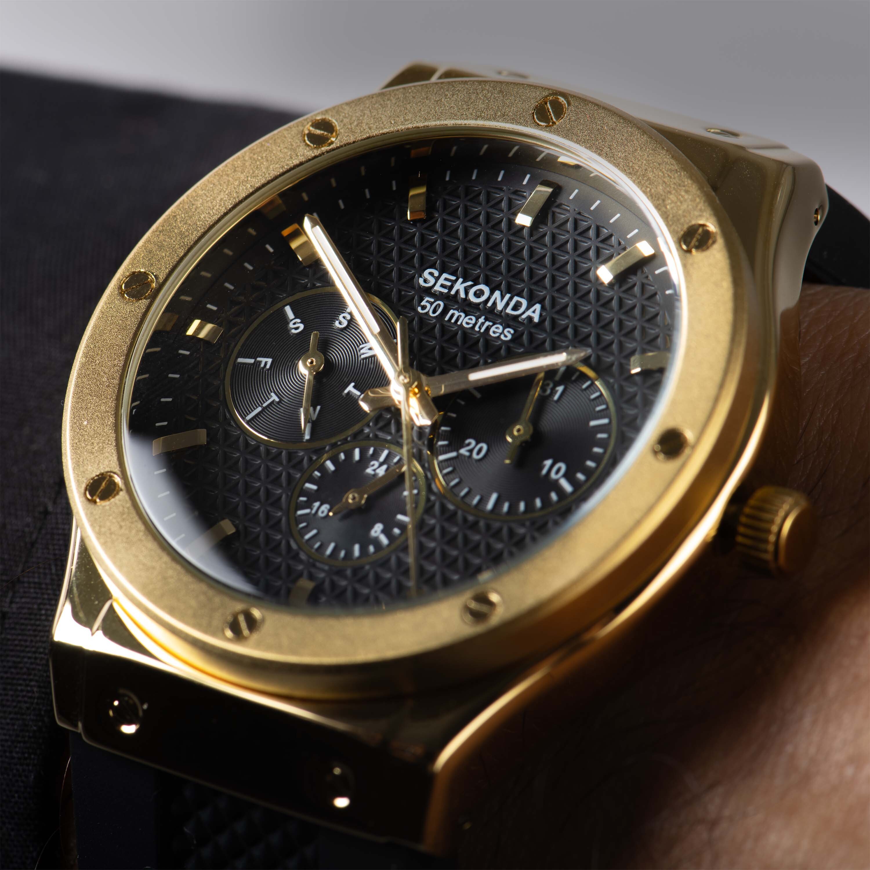 Sekonda Titan Gold Case Watch 30233