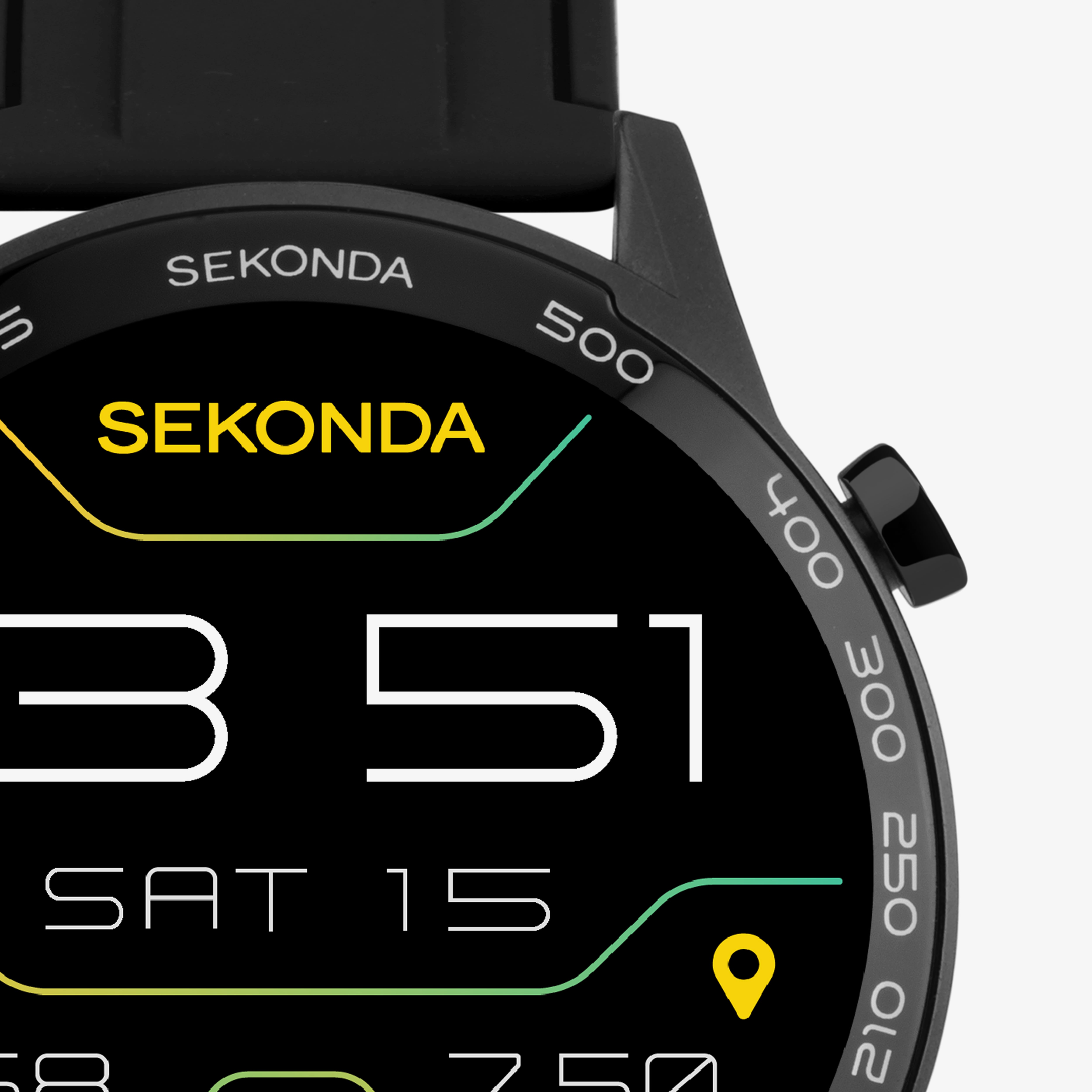 Sekonda Mens Active Plus Black Smartwatch 30155