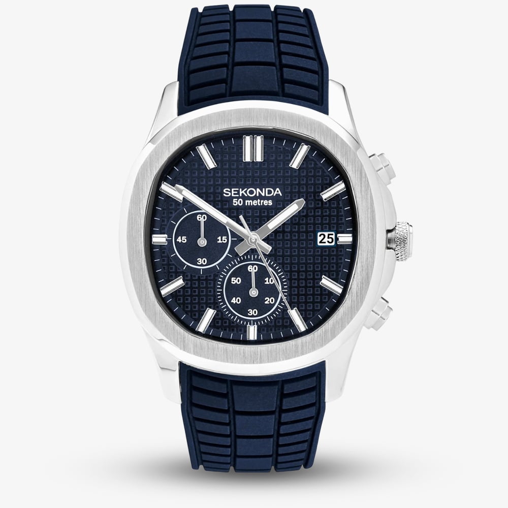 Click to view product details and reviews for Sekonda Mens Octaire Chronograph Blue Rubber Strap Watch 30276. Click to view product details and reviews for Sekonda Mens Octaire Chronograph Blue Rubber Strap Watch 30276.