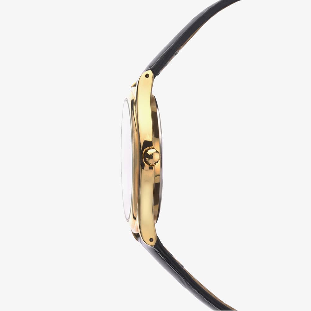 Sekonda Easy Reader Gold Plated Black Watch 3623