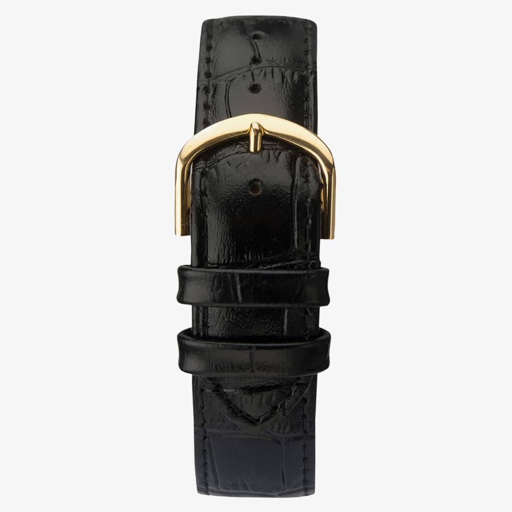 Sekonda Easy Reader Gold Plated Black Watch 3623