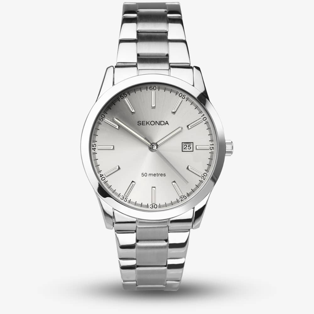 Product photograph of Sekonda Taylor Silver Watch 1945 from The Jewel Hut