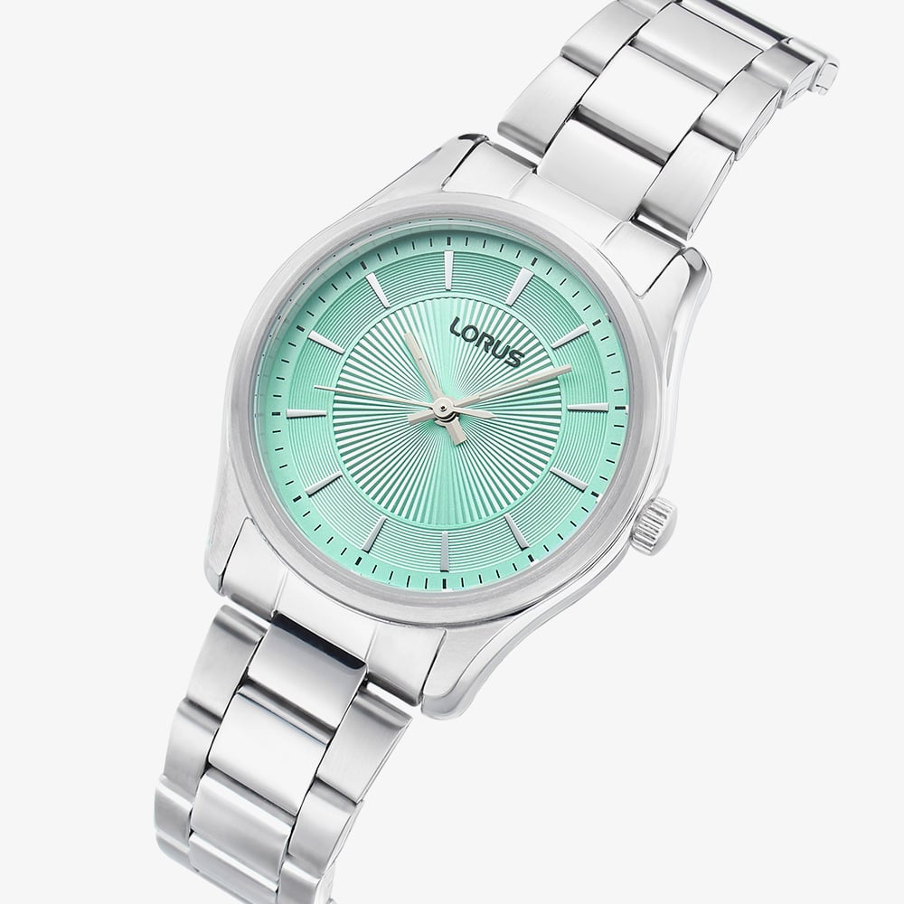 Lorus Ladies Classic Mint Dial Stainless Steel Bracelet Watch RG247XX9