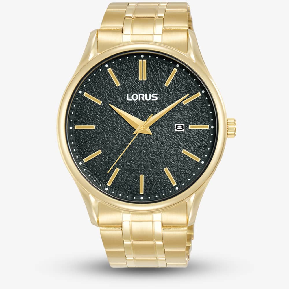 Lorus Black & Gold Watch RH934QX9