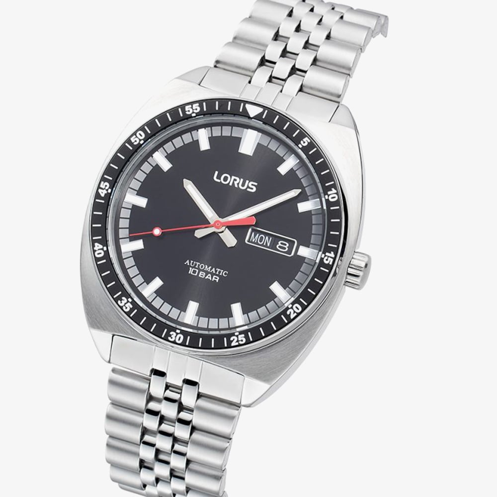 Lorus Ladies Automatic Black Retro Sports Watch RL439BX9