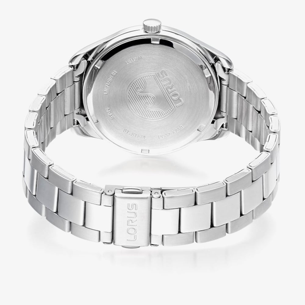 Lorus Mens Classic Clear Cut Mint Green Dial Watch RH931RX9